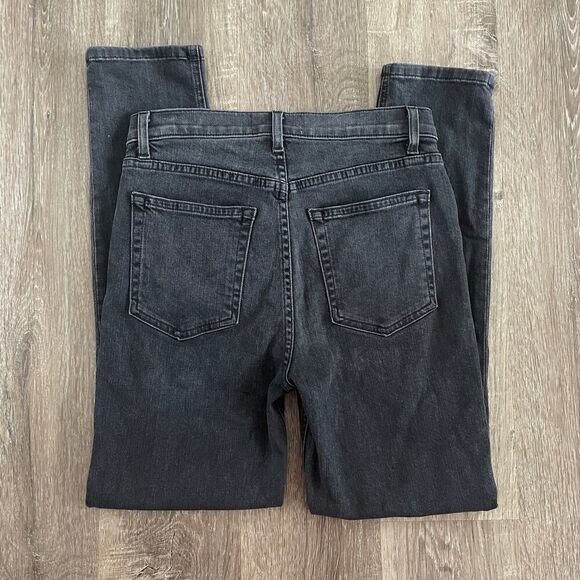 Reformation Jeans High & Skinny Crop Jeans Faded Grey Black - Size: 27 - Picture 6 of 7